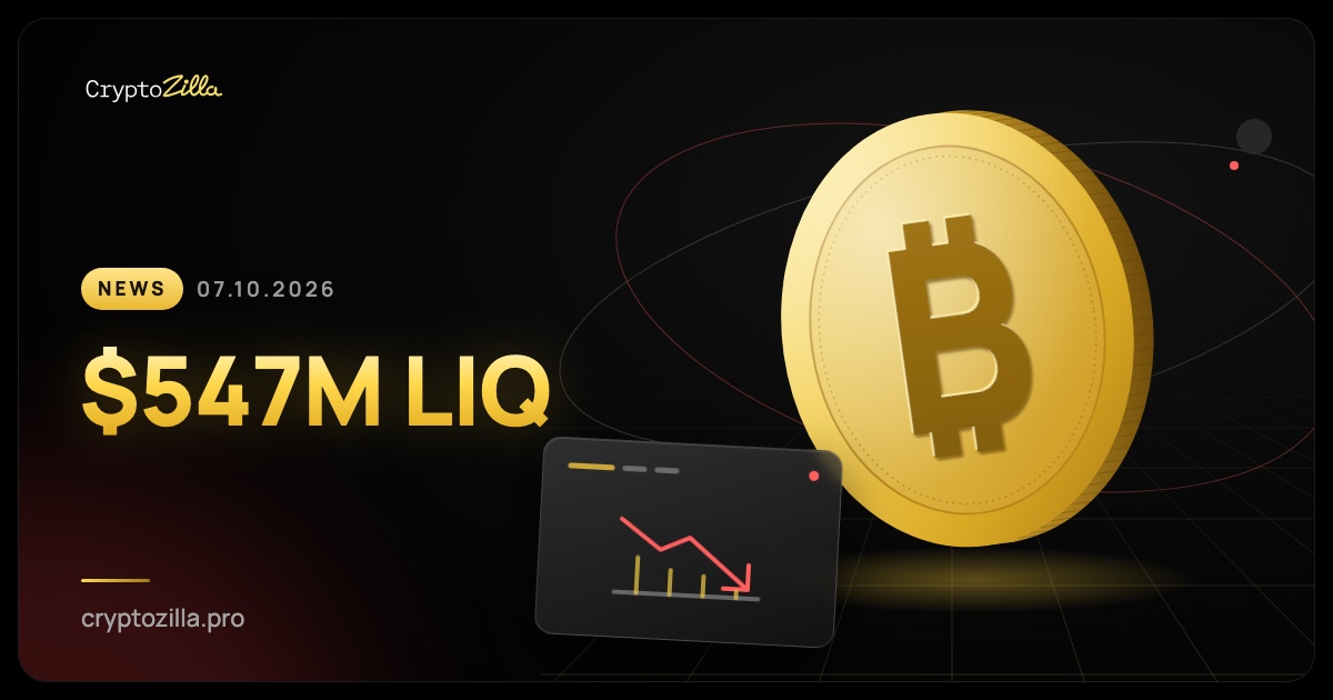 Bitcoin Slips Below $84K: $547M Liquidated, Layer-2 Tokens Sink